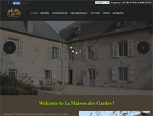 Tablet Screenshot of lamaisondesgardes.com